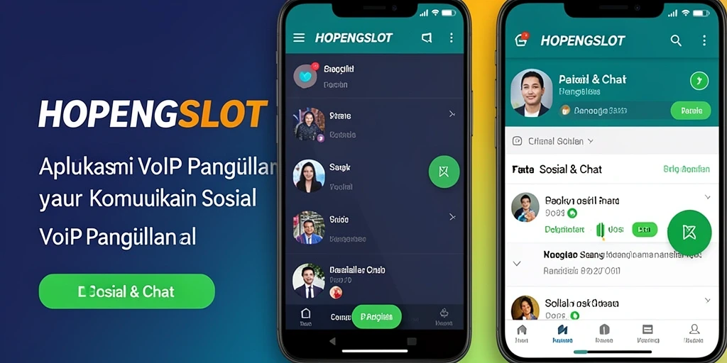 Antarmuka HOPENGSLOT untuk panggilan VoIP yang modern dan intuitif.