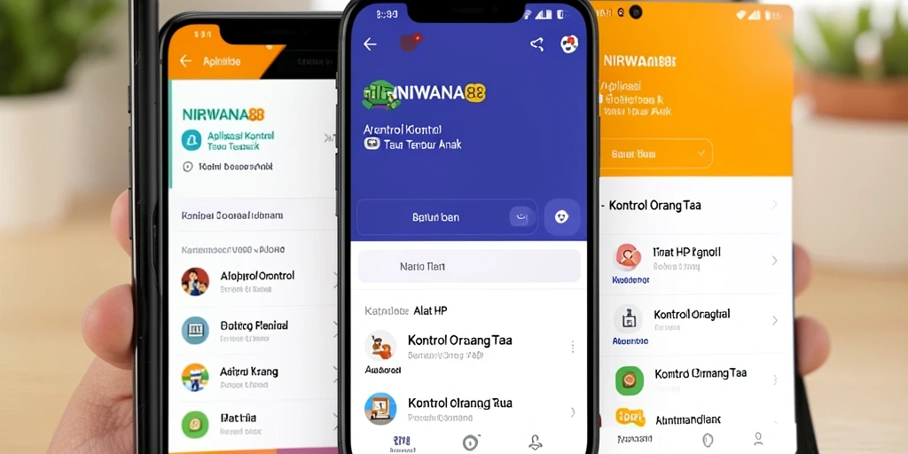 Antarmuka aplikasi Kontrol Orang Tua yang intuitif dan mudah dipahami.
