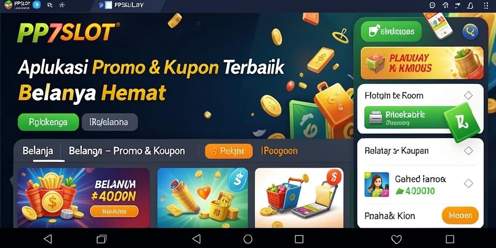 Tampilan antarmuka PP7SLOT dengan berbagai pilihan kupon menarik.