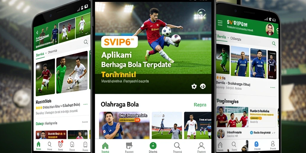 Antarmuka SVIP6 yang menarik dan mudah digunakan untuk berita Olahraga Bola.