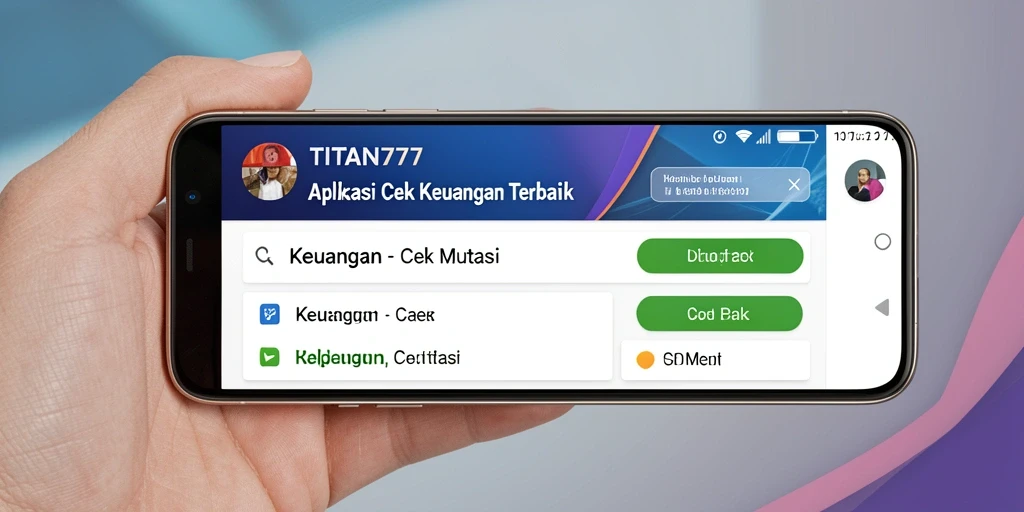 Tampilan antarmuka utama TITAN777 untuk Cek Mutasi Keuangan.