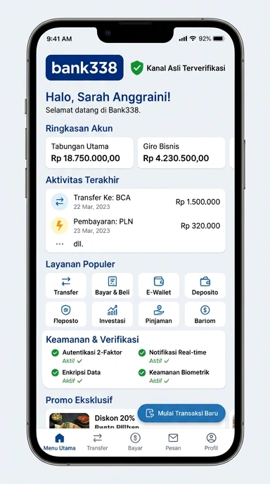 Kanal Resmi Bank338 untuk Pengguna Android Indonesia
